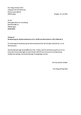 Brief an Pater Nivard